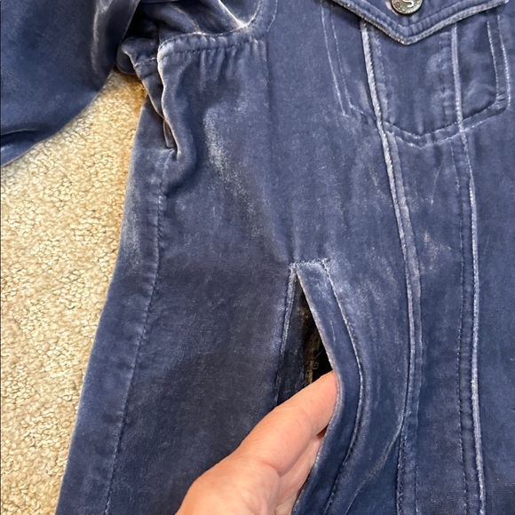 Sundance Wren Rayon/Silk Blue Velvet Jacket Medium - Picture 8 of 11